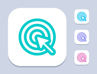 Pointer Click - Neon Icons. A professional, pixel-perfect icon.