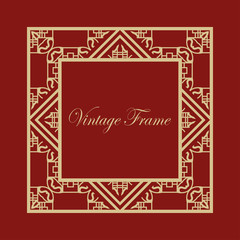 Art Deco frame border