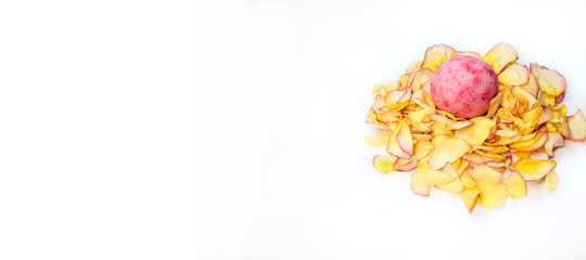 Spa still life with bath bombs and rose.