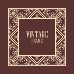 Art Deco frame border