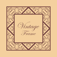 Art Deco frame border