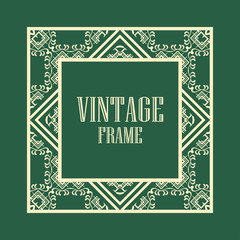 Art Deco frame border