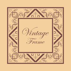Art Deco frame border