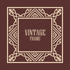 Art Deco frame border