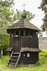 Beautiful wooden chapel in Uzhhorod. Ukraine
