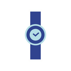 Vector Illustration. Flat watch icon