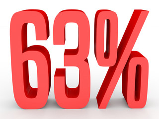 Sixty three percent off. Discount 63 %.