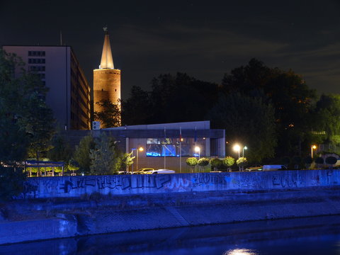 Opole at night