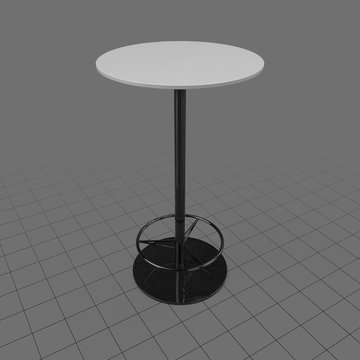 Bar table on stand