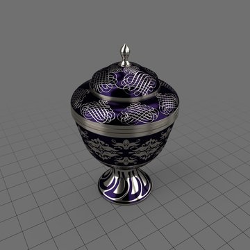 Decorative patterend urn