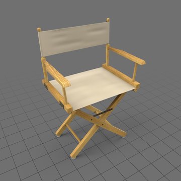 Blank director's chair