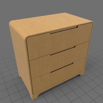 Modern wooden drawers