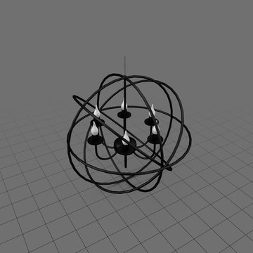 Modern orbit chandelier