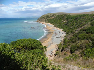 New Zealand beach south island next to Dunedin
