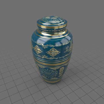Decorative porcelain urn