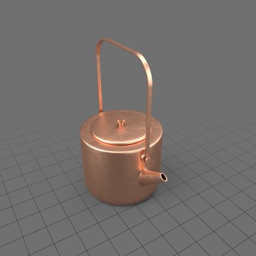 Copper tea kettle