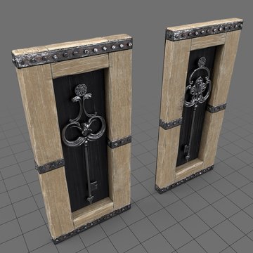 Decorative framed keys