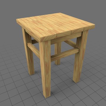 Corner table and stool