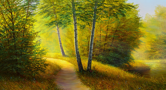 Oil painting landscape