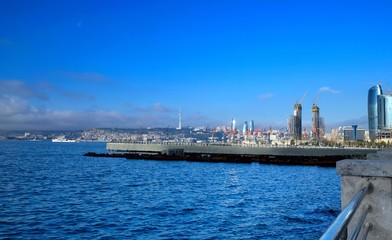 BAKU, Azerbaijan view of Baku Moon