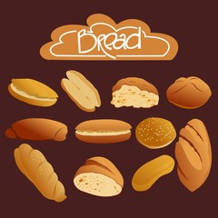 set of bread