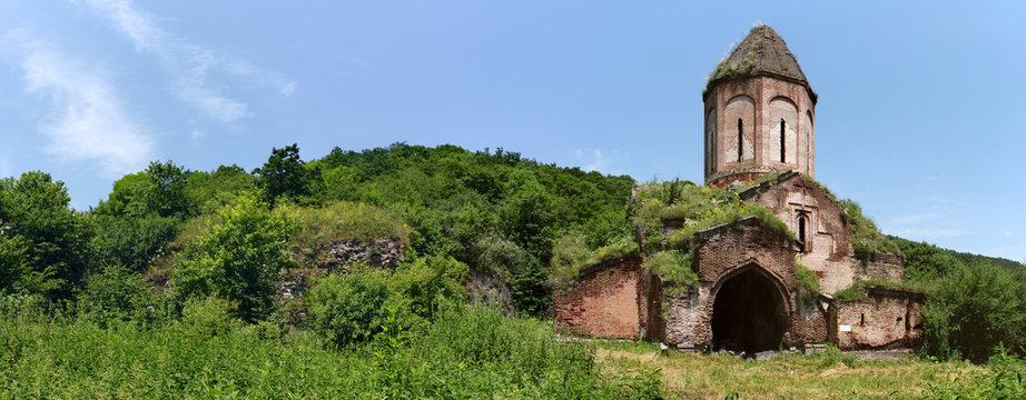 Abandoned monastery of Kirants in Armenia