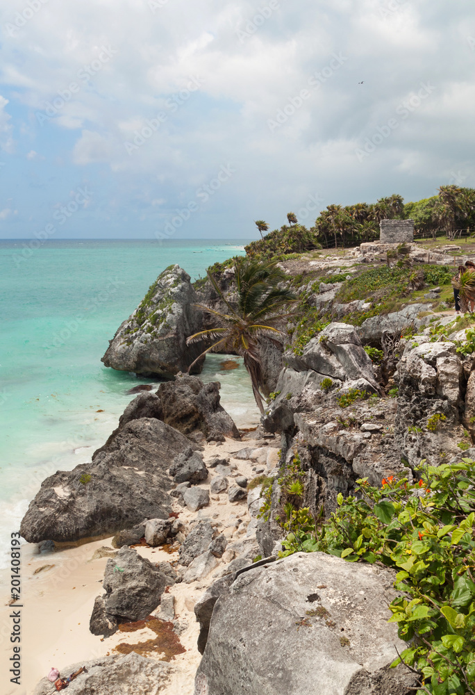 Wall mural Cost of Tulum - Mexico