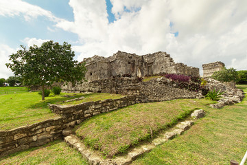 Fototapeta na wymiar Ruins of Tulum in Mexico