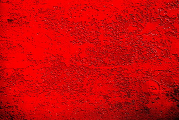 abstract background of old red paint on the metal surface contrast   