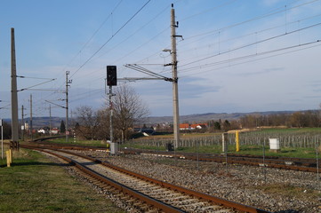 Fototapeta premium Bahnhof Hadersdorf am Kamp Impression