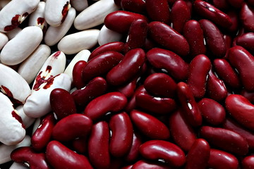 Red beans. Raw red beans.