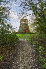 Fototapeta na wymiar Tower Mill - East Knoyle in Wiltshire - early morning