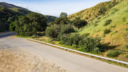Turn off onto national forest land in the San Gabriel mountains of southern California.