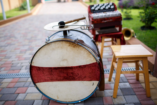 old drum on the street