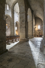 Fototapeta na wymiar San Pedro (Pere) church in Besalu Catalona Spain