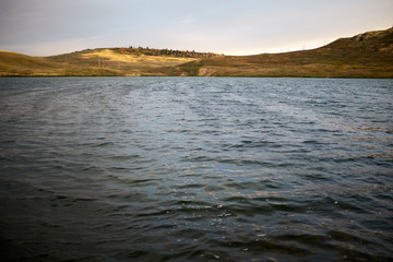 Reservoir lake in Wyoming