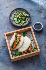 Bao bun with pork belly, steamed sandwich, gua bao - 201419566