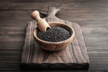 Black Raw quinoa seeds