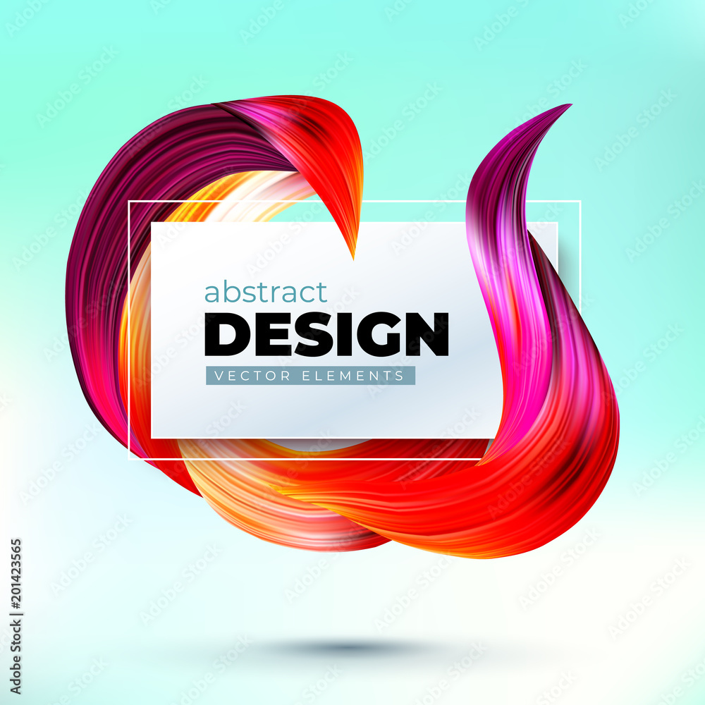 Canvas Prints colorful geometric background. fluid shapes composition. eps10 vector.