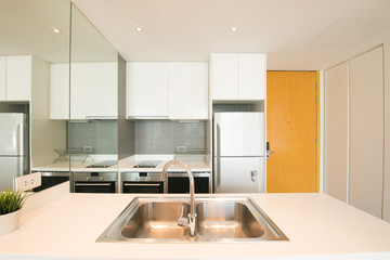 Modern gourmet kitchen interior