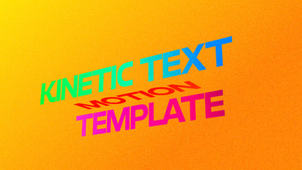 Kinetic Text Titles