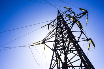 high energy voltage utility pole
