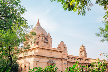 Fototapeta premium Umaid Bhawan Palace historical building in Jodhpur, India