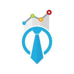 Stats Job Logo Icon Design