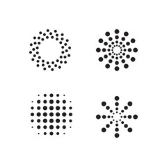 Halftone dots forms