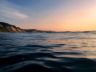 Atardecer en el mar