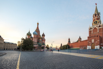Obraz premium Moscow,Russia,Red square,view of St. Basil's Cathedral