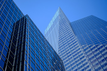 Modern skyscrapers in business district