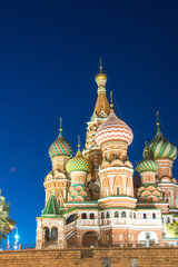 Fototapeta na wymiar St. Basil's Cathedral on Red Square in Moscow