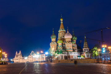 Obraz premium St. Basil's Cathedral on Red Square in Moscow